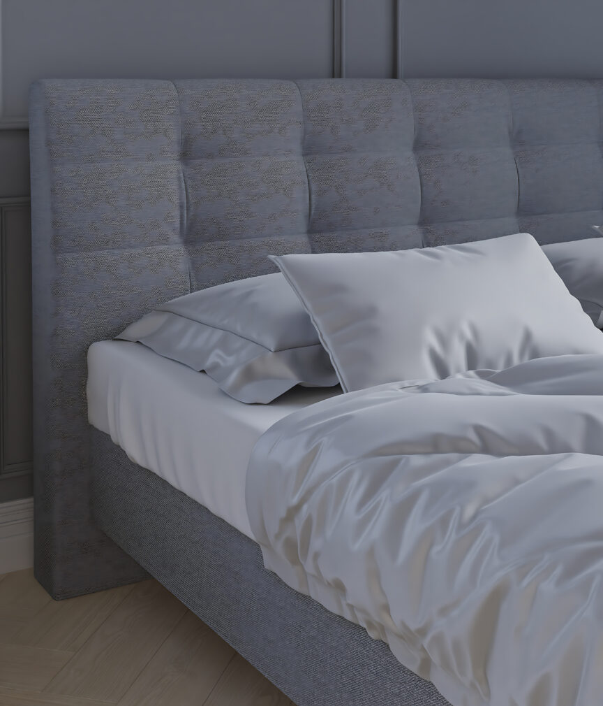 Feiner Strukturstoff –  Bett Detail S-Capulet4003.jpg
