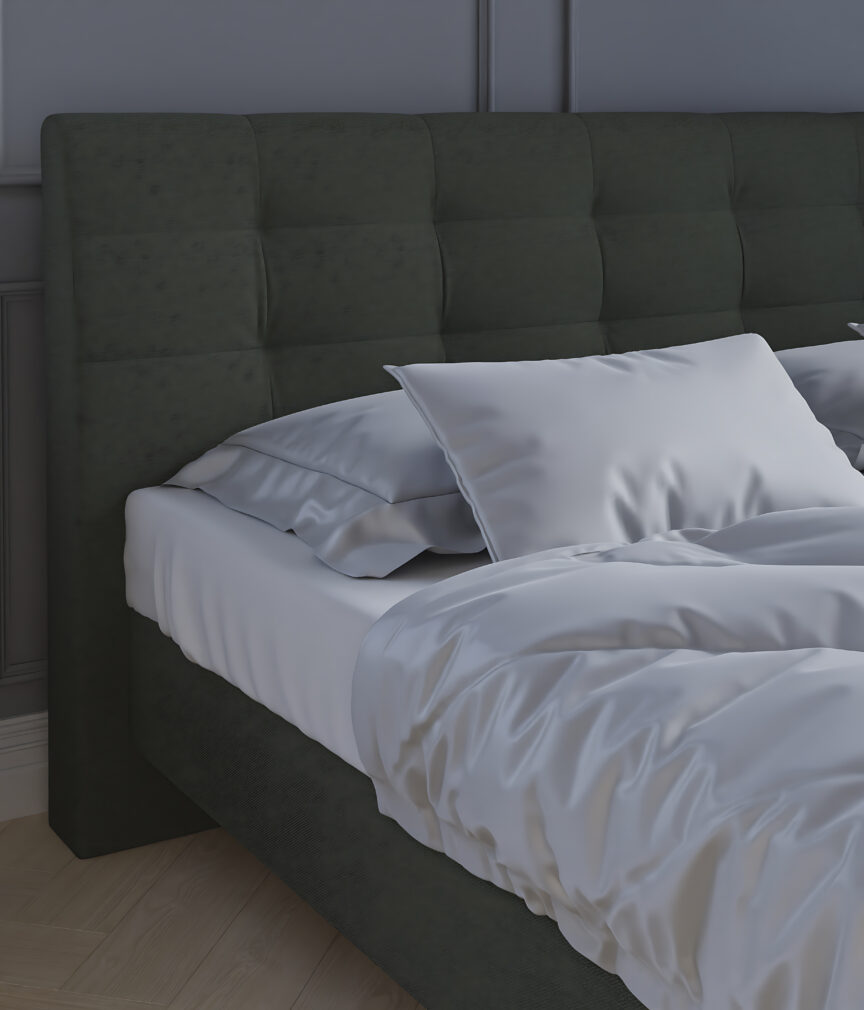 Feiner Strukturstoff –  Bett Detail S-Capulet4015.jpg