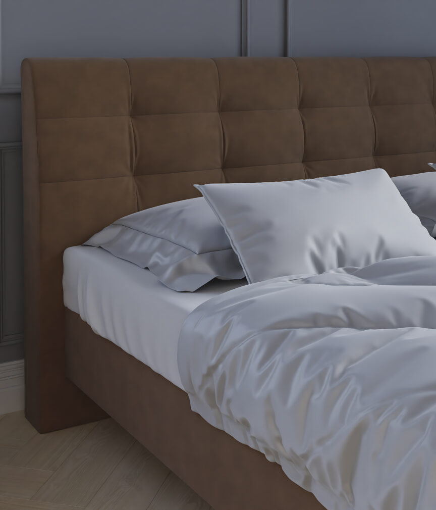 Geprägter Mikrofaserstoff –  Bett Detail S-GDU14.jpg
