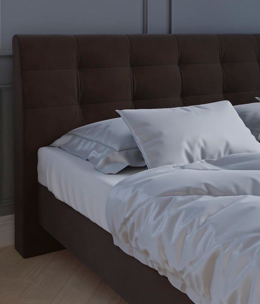 Geprägter Mikrofaserstoff –  Bett Detail S-GDU24.jpg