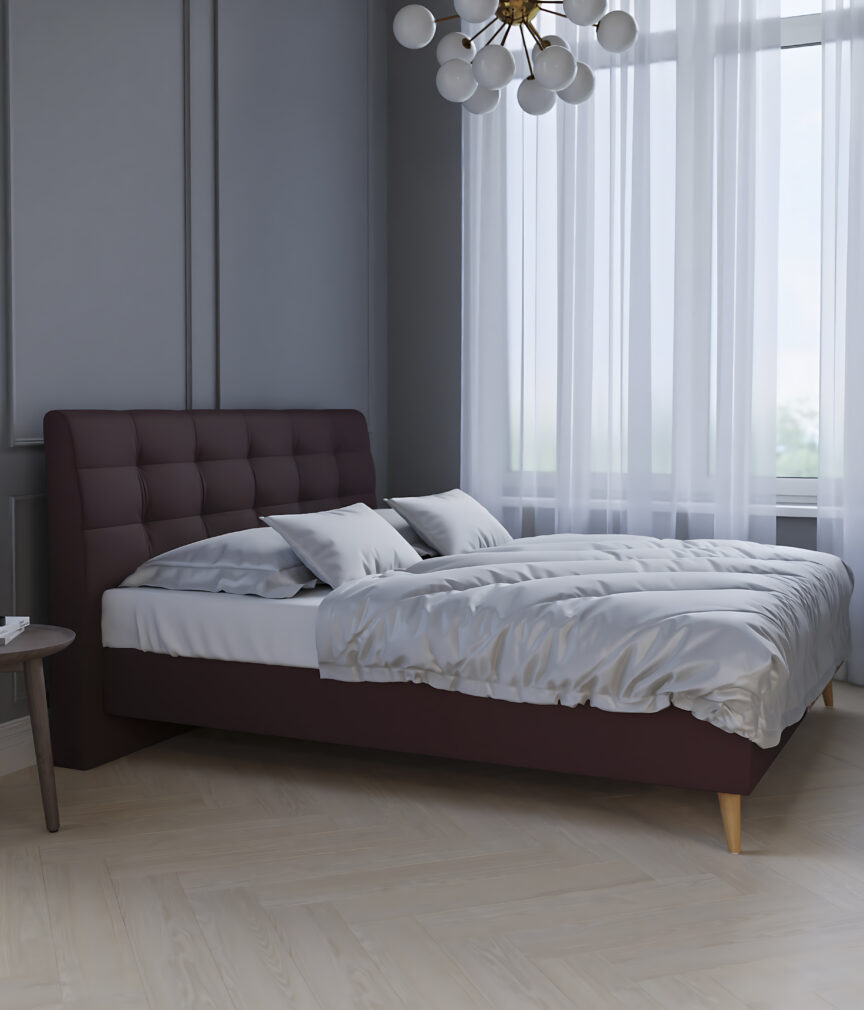 Leder Selene –  Bett Totale L-PunchMerlot.jpg
