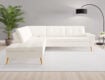 Ecksofa Rio – offener Abschluss links in Feiner Strukturstoff – Cremeweiß SORIL02L-01  S-Capulet4001  Front.jpg
