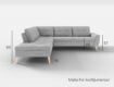 Sofa Maße – Ecksofa Rio Nr. 3 links in Feiner Strukturstoff – Pastellblau 8118-s01-front.jpg