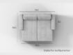 Sofa Maße – Loveseat Rio in Feiner Strukturstoff – Pastellblau 8122-s01-ortho.jpg