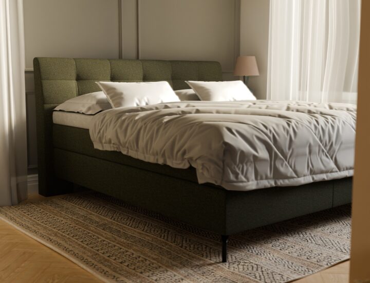 Boxspring-Nordic-grün 180×200