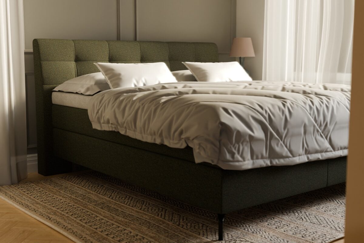 Boxspring-Nordic-grün 180×200