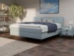 Boxspring-blau- 180×200