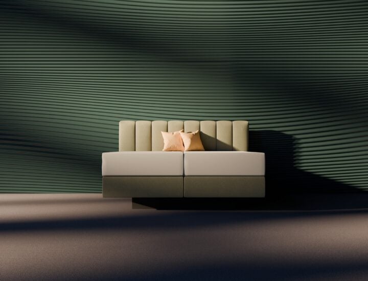 Boxspring-grün- 180×200