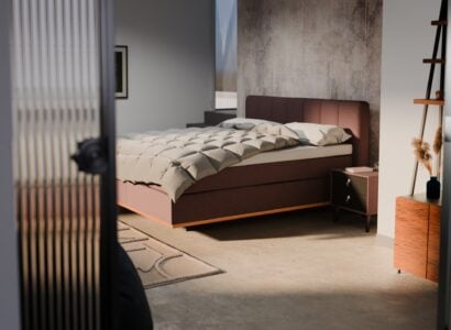 Boxspring rot 180×200