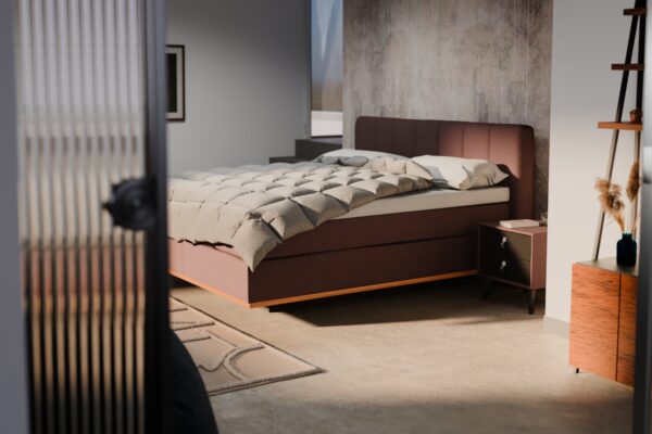 Boxspring rot 180×200