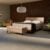 Boxspringbett beige 180×200