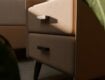 Boxspringbett beige180x200 Nachttisch
