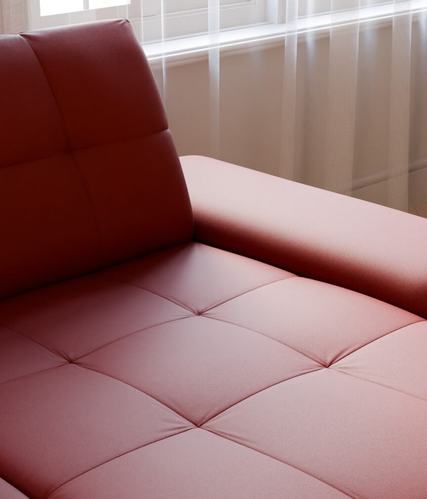 Leder Selene –  L-PunchFeuerrot  Part1  Sofa  detail.jpg