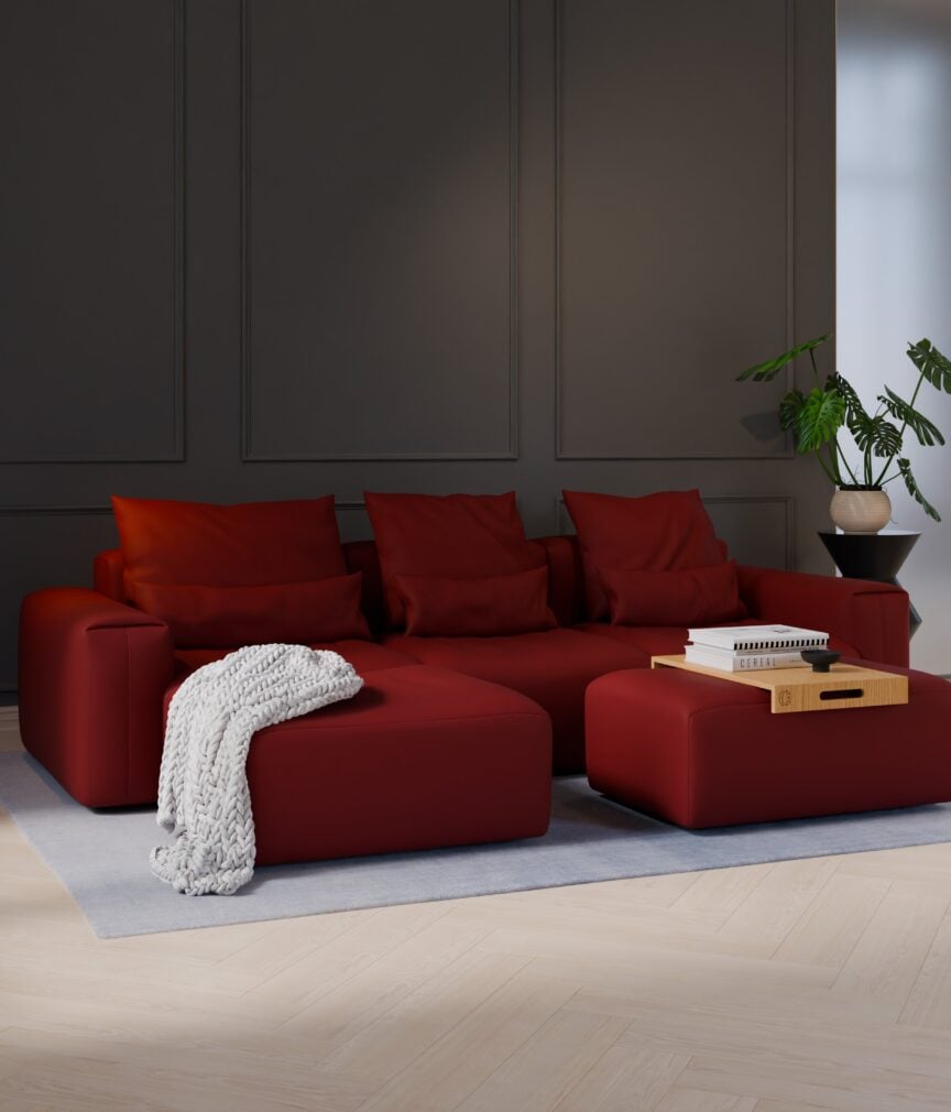 Leder Selene –  L-PunchFeuerrot  Part27  Sofa Denver  overview.jpg