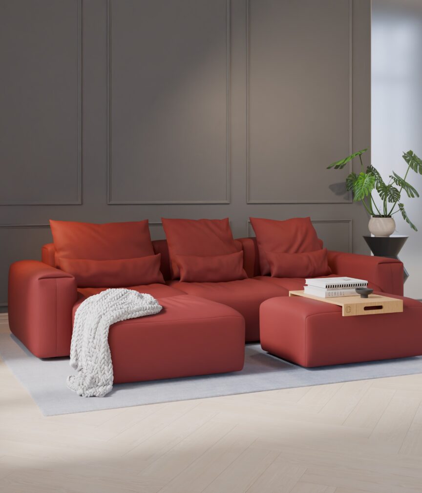 Leder Selene –  L-PunchFeuerrot  Part27  Sofa Denver  overview.jpg