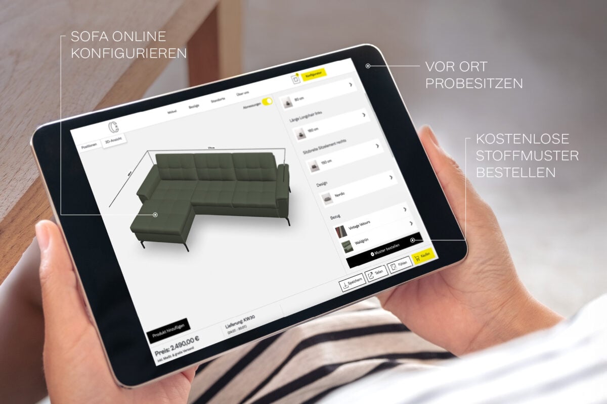 Online Sofa Konfigurator von Casarista