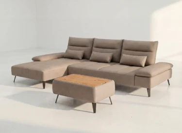 Couchtisch-Holz-Leder-Beige-Flair-mit-Stauraum