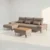 Couchtisch-Holz-Leder-Beige-Flair-mit-Stauraum